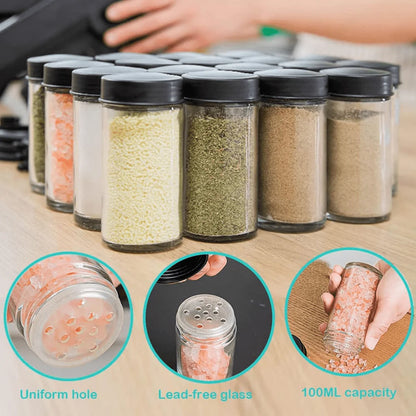 18 Jar Rotating Spice Rack 360 Degree Kitchen Organizer