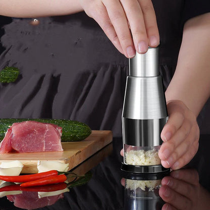 Manual Garlic Crusher | Vegetable Chopper Stainless Steel Press