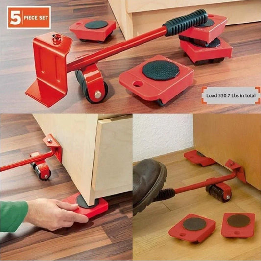 Heavy Duty Furniture Moving Tool Kit With Wheels For Easy Lifting and Moving
