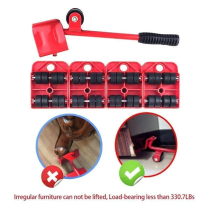 Heavy Duty Furniture Moving Tool Kit With Wheels For Easy Lifting and Moving