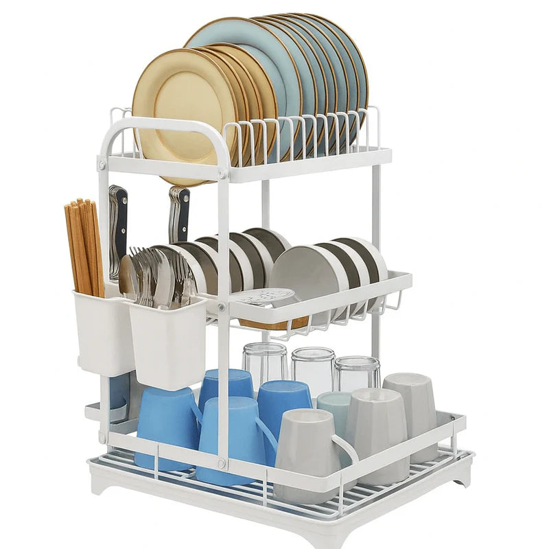 Multi Tier Kitchen Dish Rack | Plates Organizer