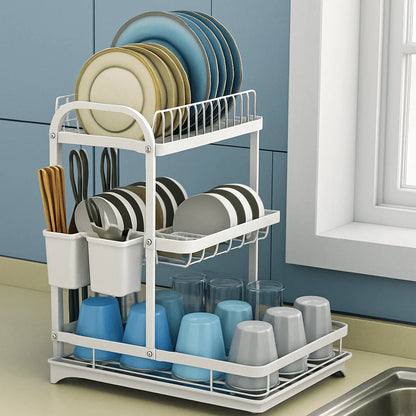 Multi Tier Kitchen Dish Rack | Plates Organizer