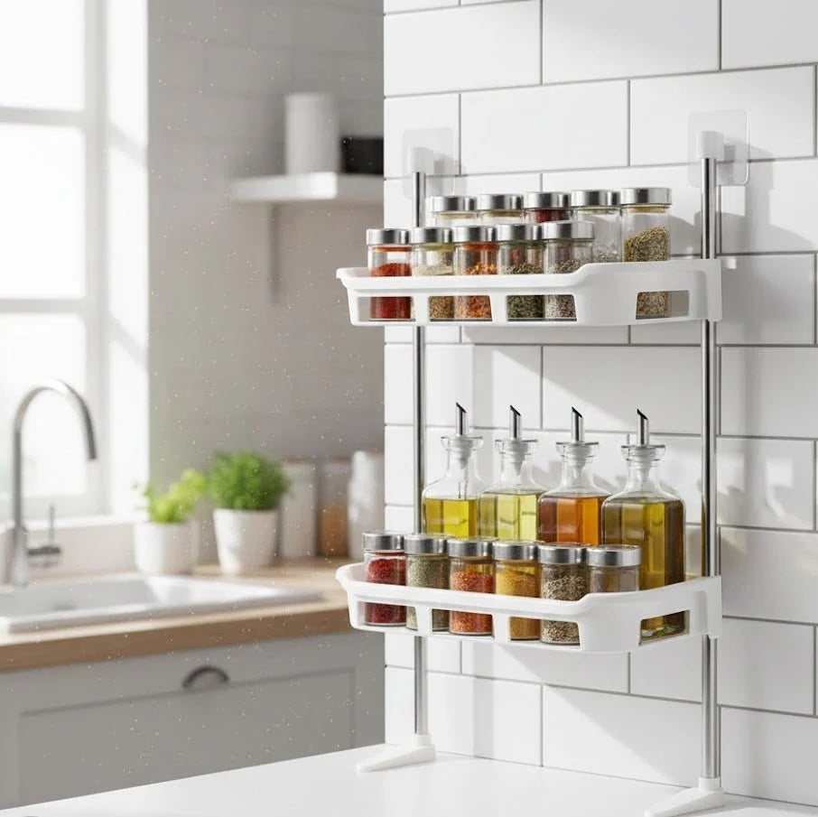 Multi Tier Storage Rack & Space Saving Organizer