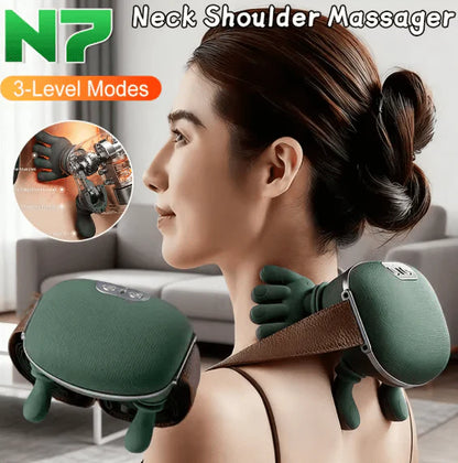 Shoulder and Neck Massager | Portable Deep Kneading Relaxer